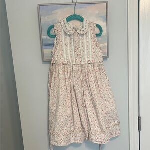 Vintage Laura Ashley Pink Floral Kids Dress